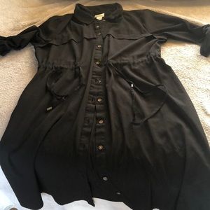 Motherhood black maternity dress